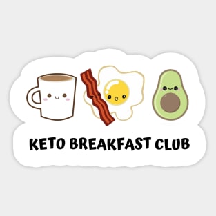 Keto Breakfast Club Sticker